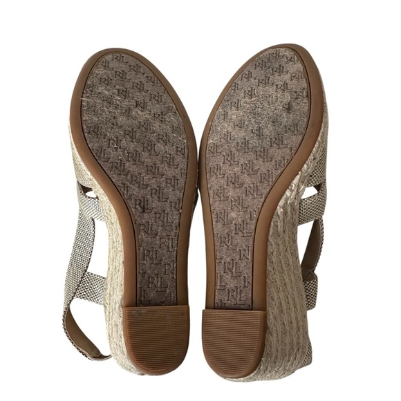 Ralph Lauren Penelopie Wedge Slingback Espadrille Sandals, 6 - Picture 10 of 10